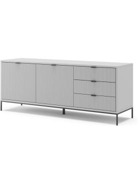 Mueble Bajo para Televisor con Compartimentos de Almacenamiento, Soporte TV de 150 cm, Gris