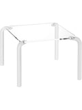 Mesa Redonda con Tablero de Metacrilato Transparente de 2,5 cm Modelo Finny para Comedor
