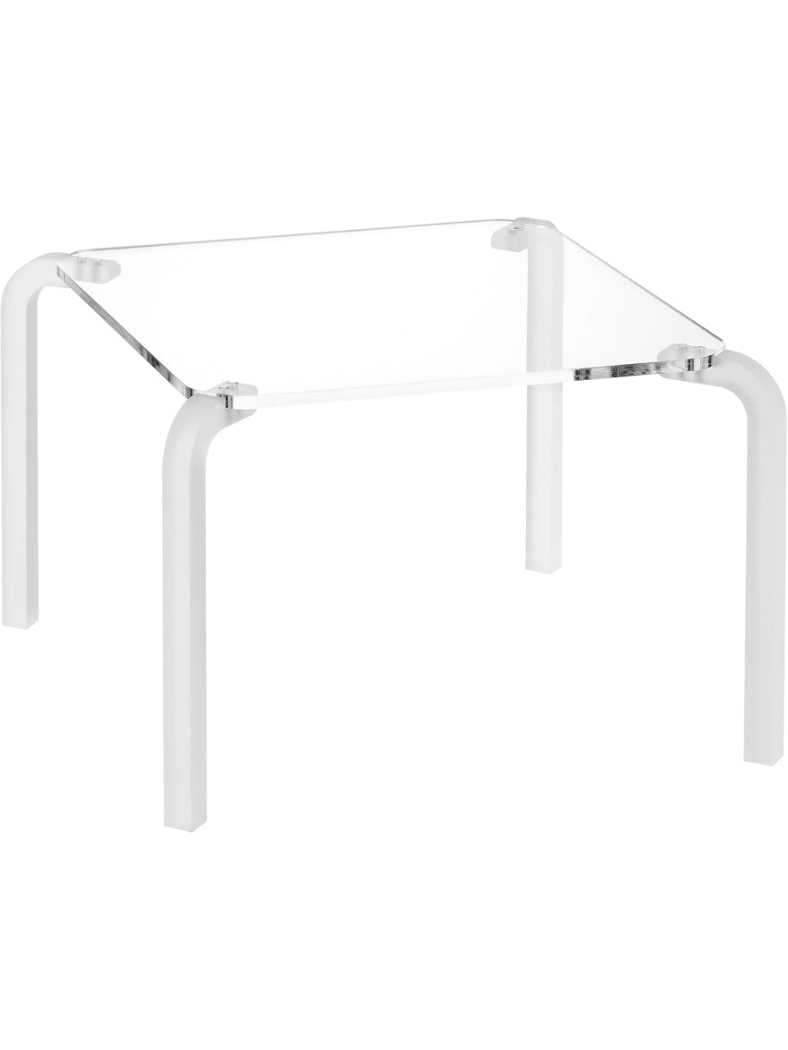 Mesa Redonda con Tablero de Metacrilato Transparente de 2,5 cm Modelo Finny para Comedor