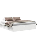 Base de Cama con Espacio de Almacenaje Integrado, Estructura Blanca para Colchon de 180 x 200 cm