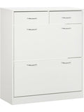 Mueble zapatero de gran capacidad con cajones abatibles y compartimentos extraibles para 12 pares
